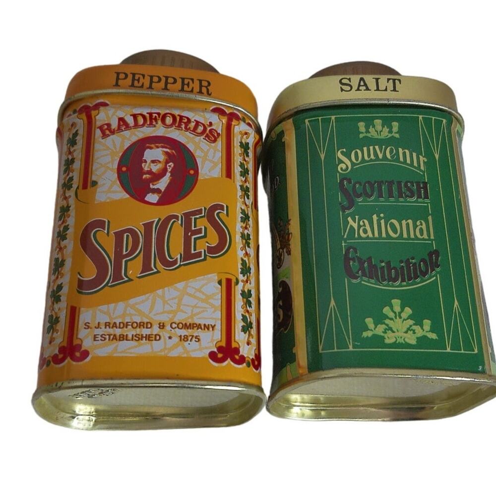 Vintage Steamship Brand Salt and Pepper Shakers Set of 2